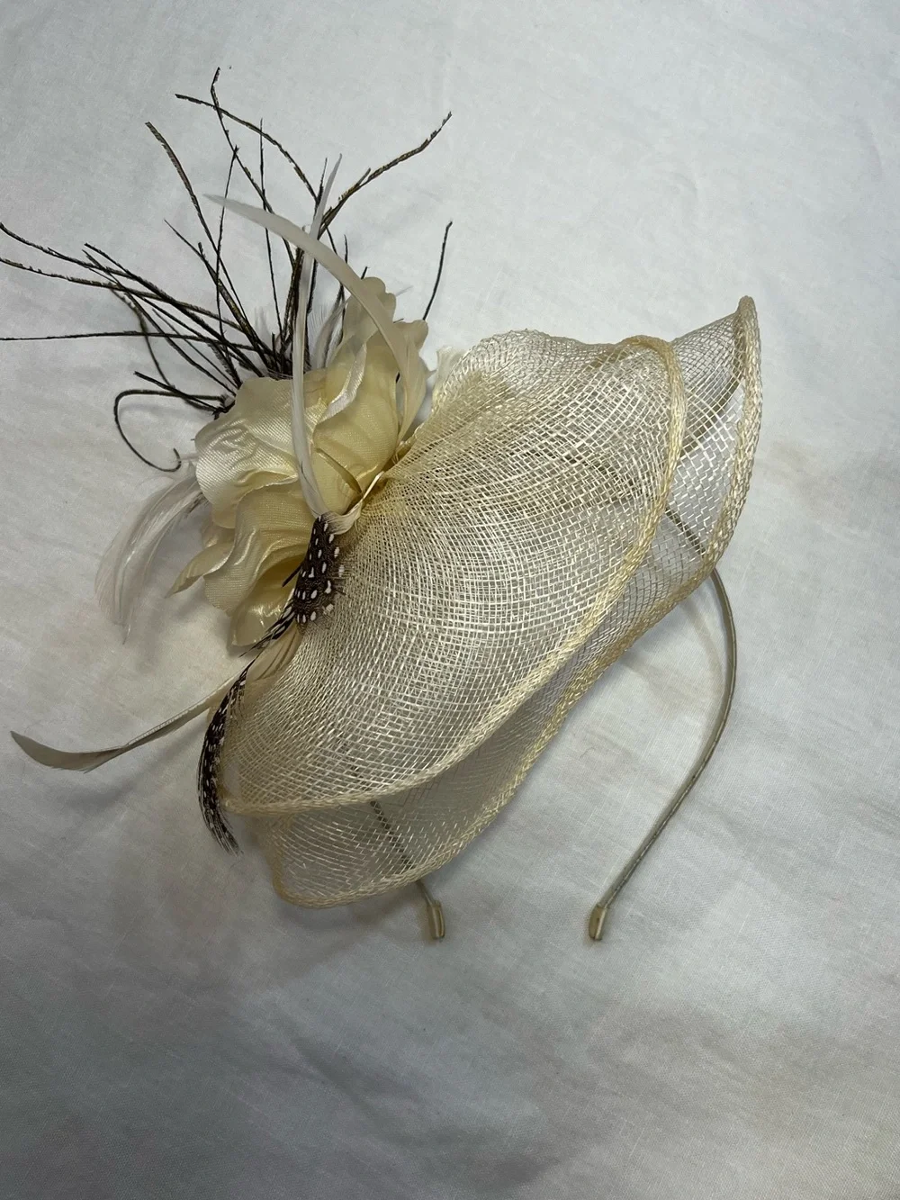 Vintage Inspired Bridal Headband Fascinator